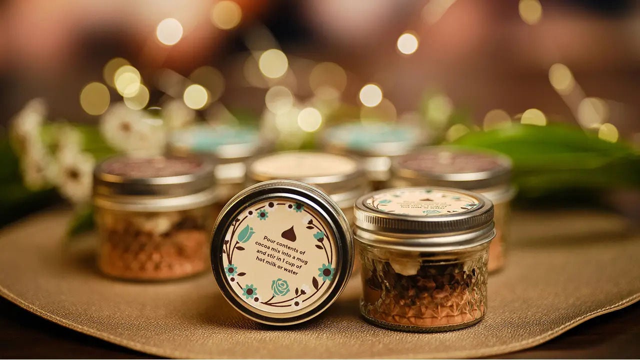 hot chocolate mix party favors