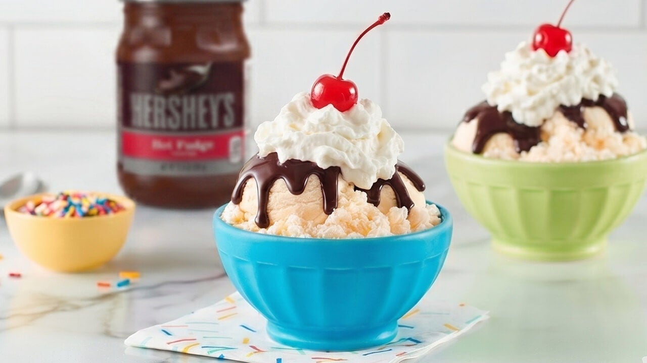 classic ice cream sundaes