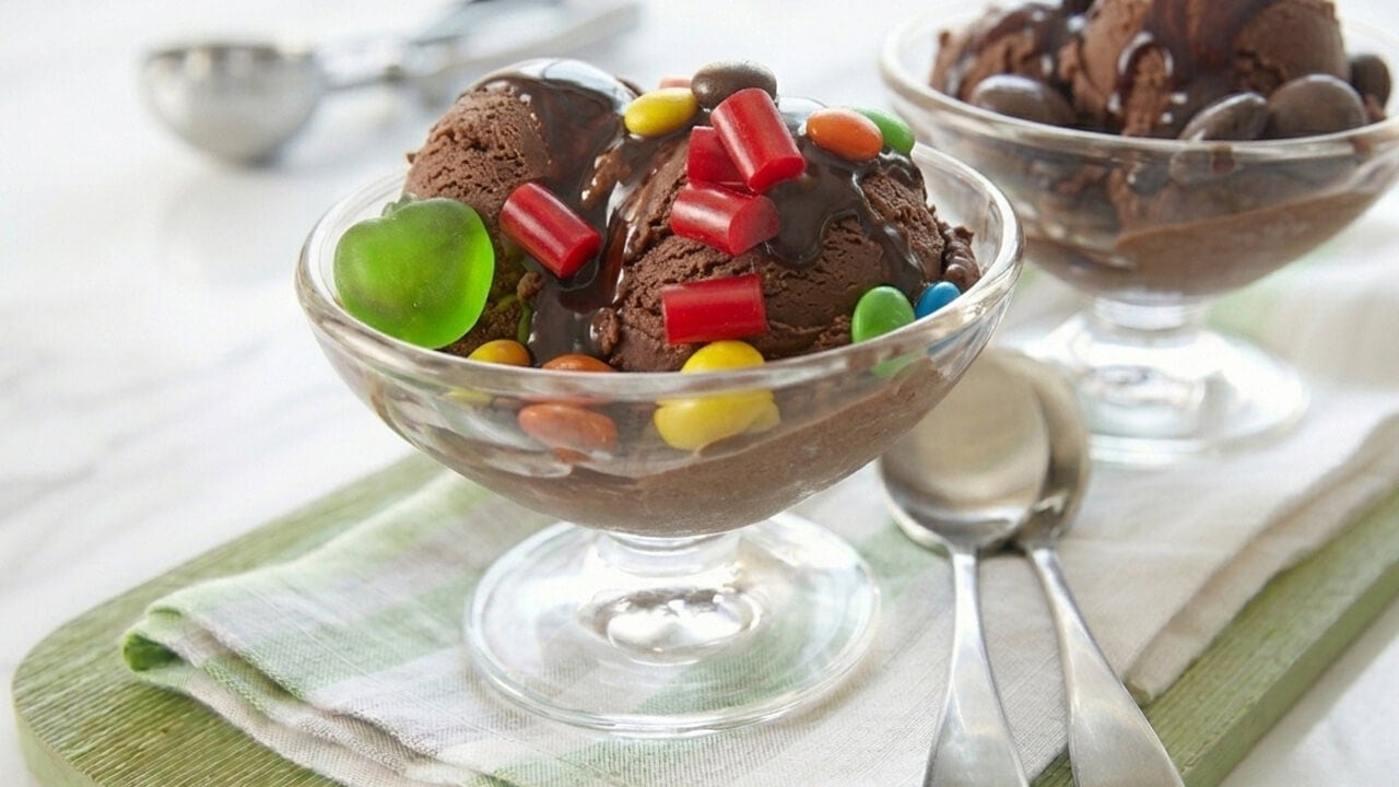 candy overload ice cream sundaes