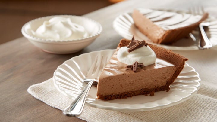 slices of chocolate pie