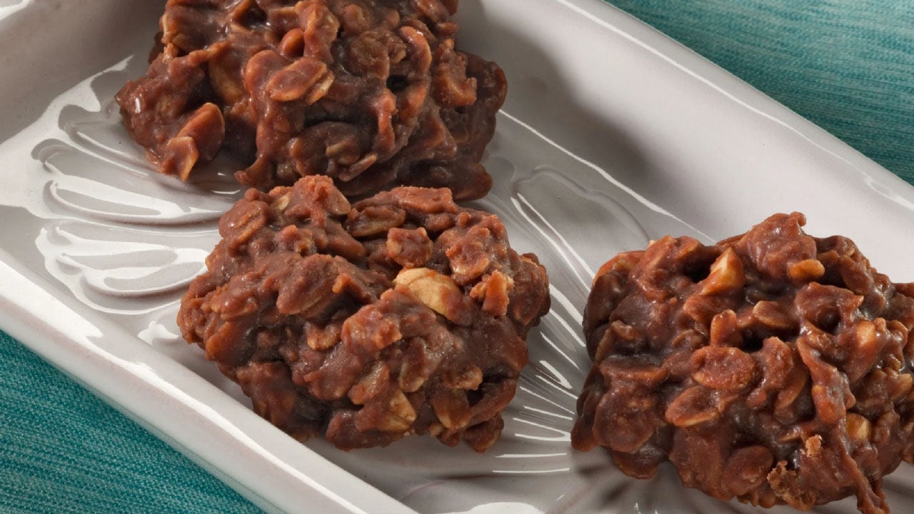 tray of cocoa oatmeal treats