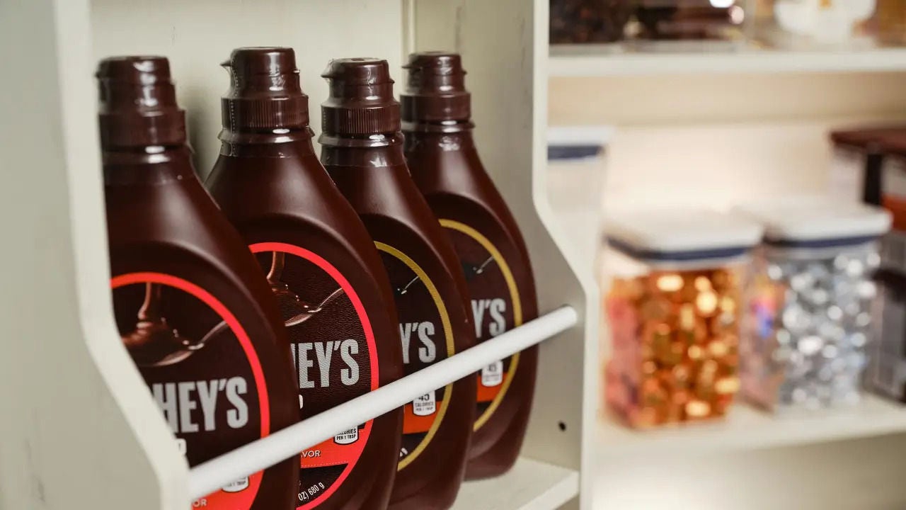 pantry filled with hershey treats