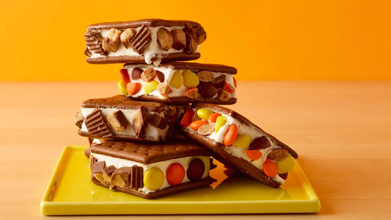 reeses ice cream sandiwhiches