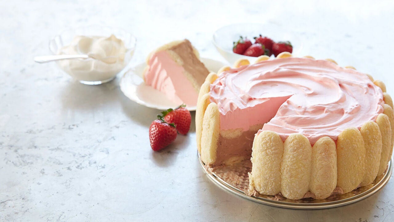 frozen neapolitan dessert cake