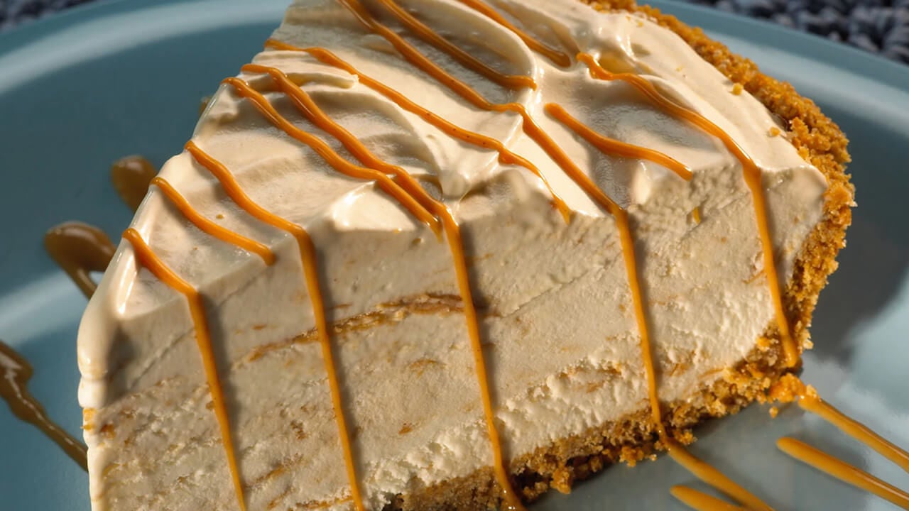 slice of peanut butter ice cream pie