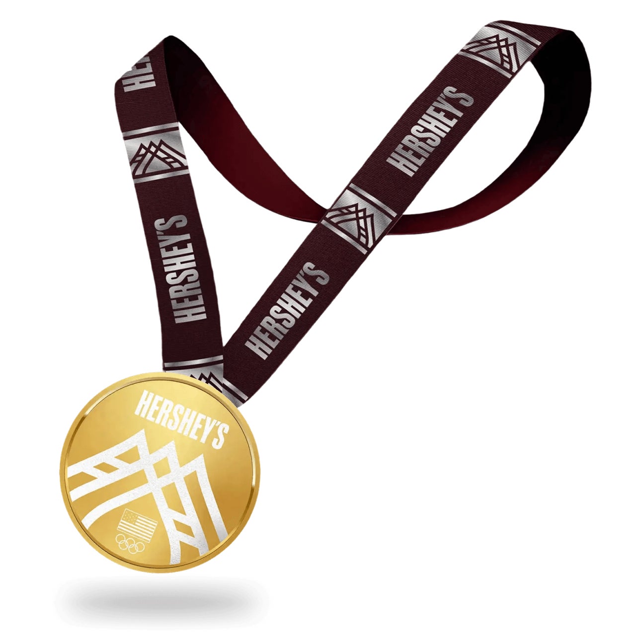 hersheys chocolate medal hanging from lanyard