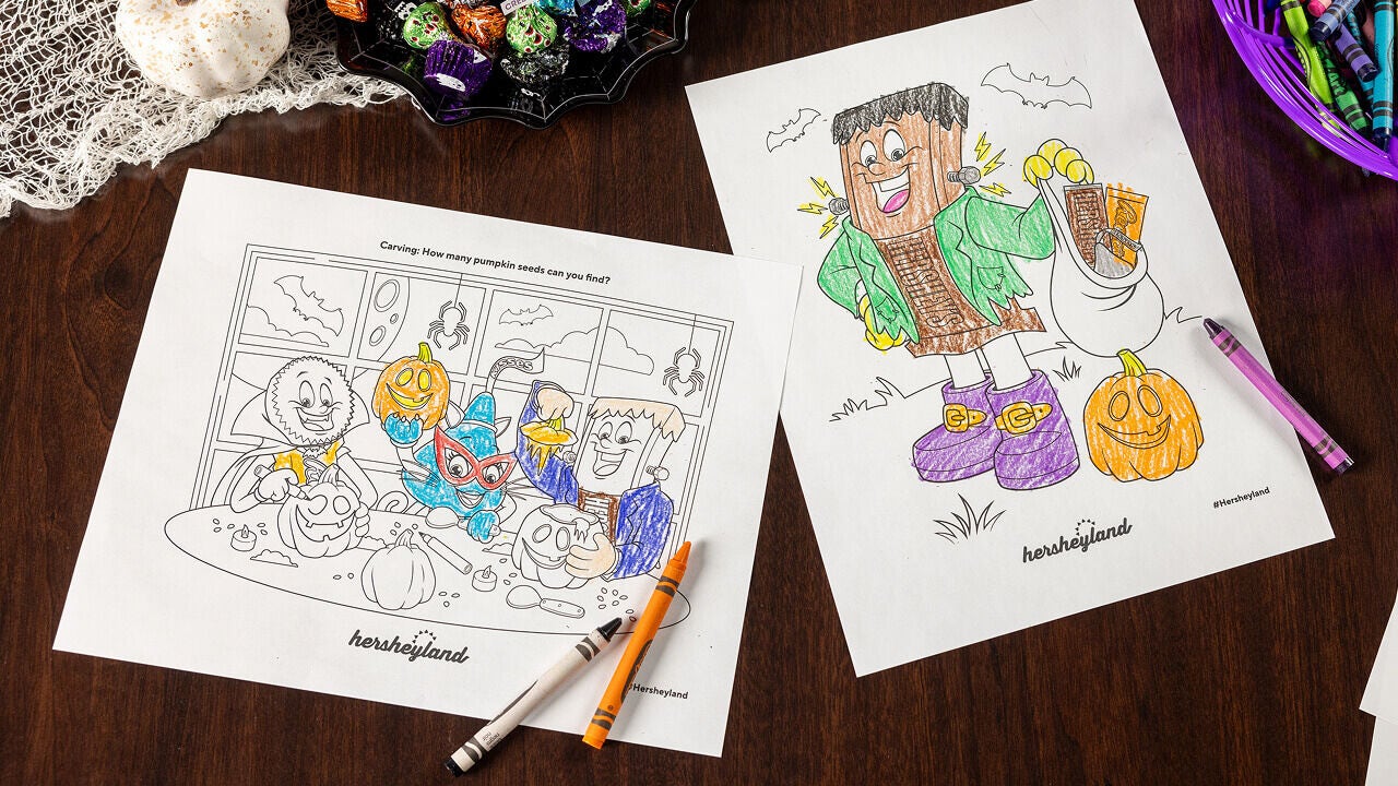 summerween coloring pages