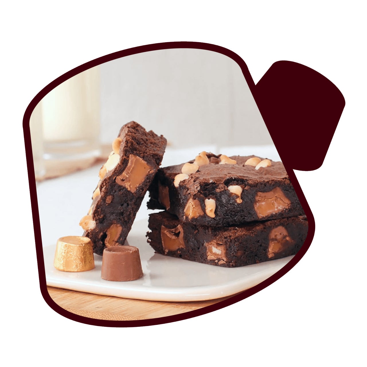 rolo caramel brownies