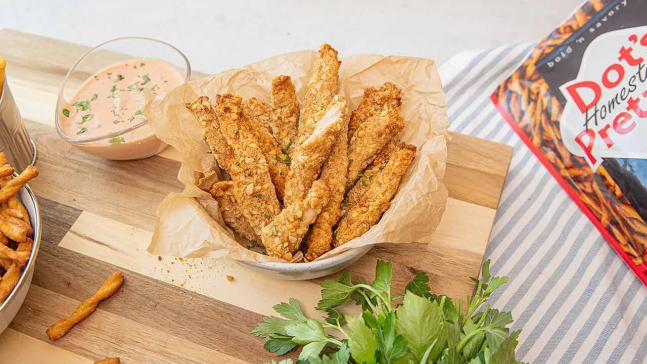 pretzel crusted chicken