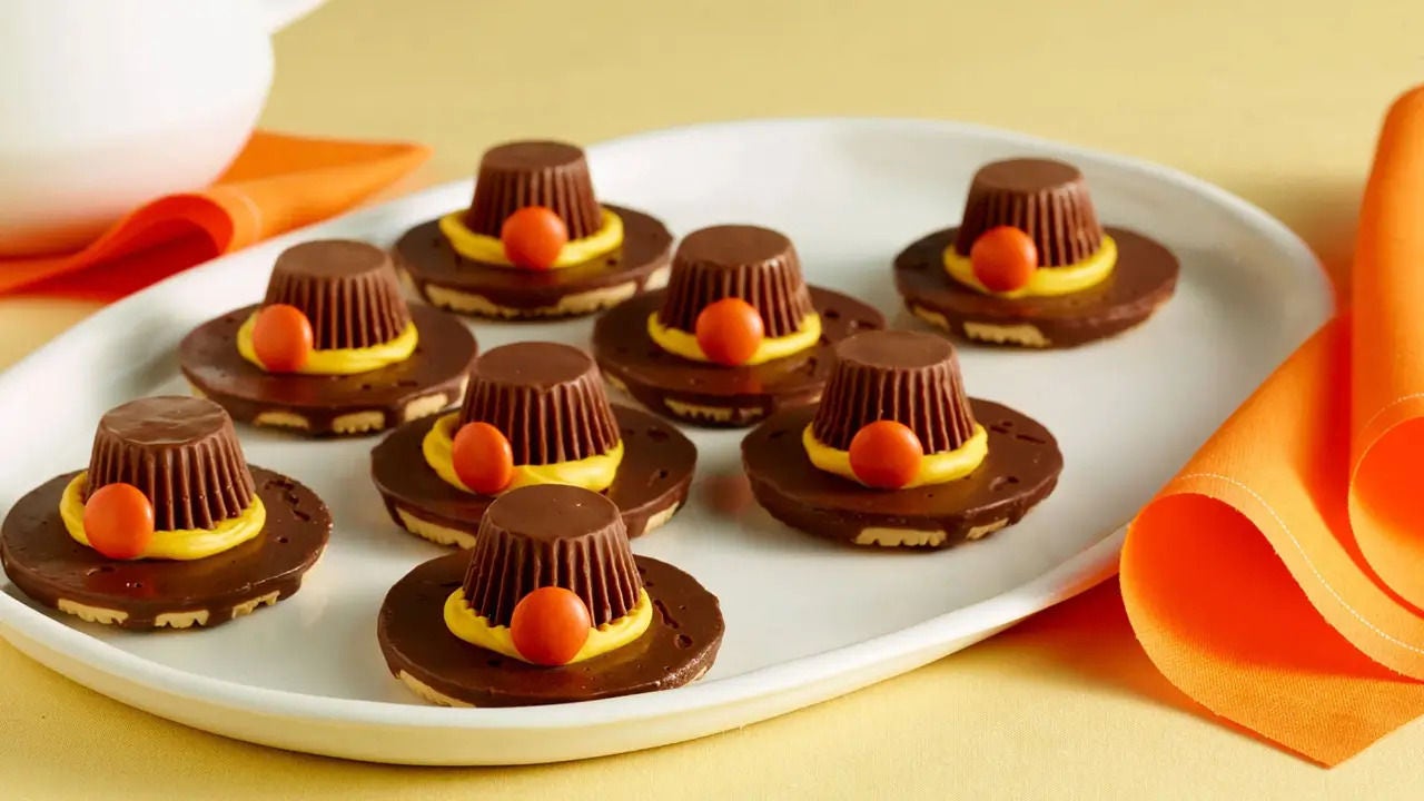 reeses pilgrim hat cookies