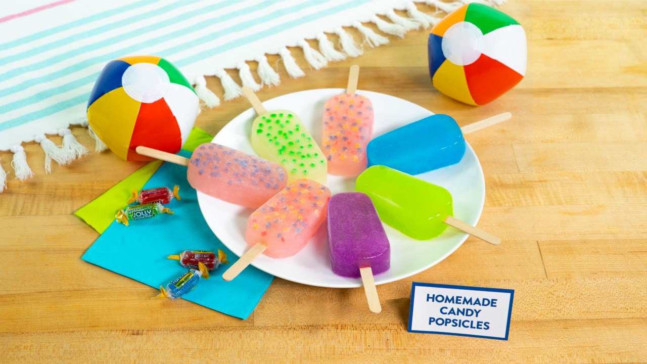 homemade jolly rancher candy popsicles