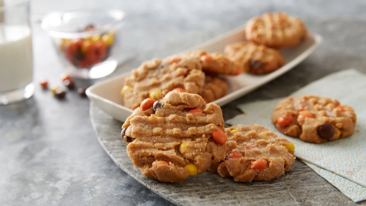 reeses pieces peanut butter cookies