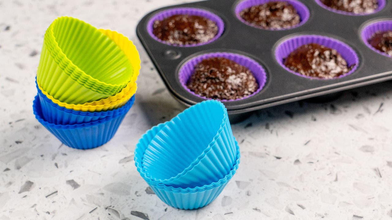 reusable silicone cupcake wrappers