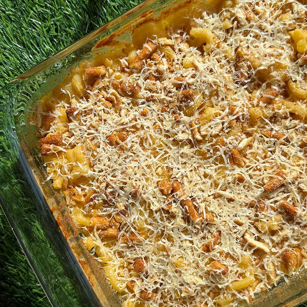 dots pretzels mac and cheese