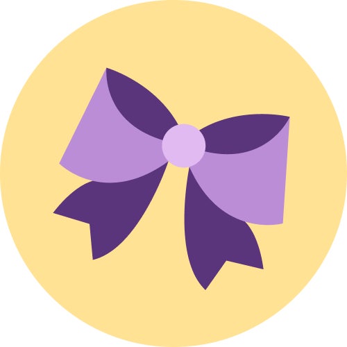purple bow